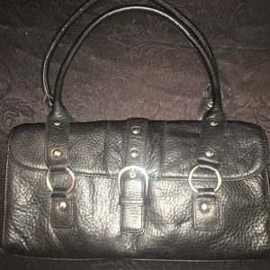 Kate Landry 100% Cow Leather Black Purse